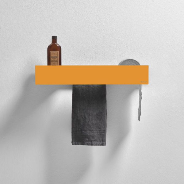 Antonio Lupi LMCOMBI Shelf With Towel and Paper Holder Coccodrillo