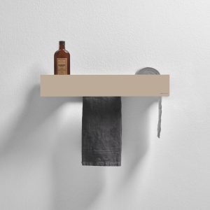 Antonio Lupi LMCOMBI Shelf With Towel and Paper Holder Havana