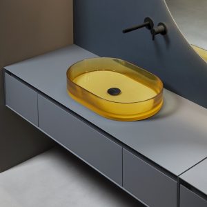 Antonio Lupi Nabatei Oval Sink in Cristalmood