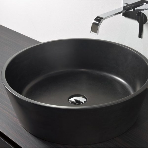 ANTONIO LUPI PILA11 ROUND TOP MOUNT STONE SINK