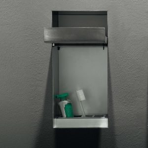 Antonio Lupi Sesamo 2 Encased Soap Dispenser or Brush Holder