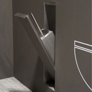 Antonio Lupi Sesamo 6 Encased Toilet Brush Holder