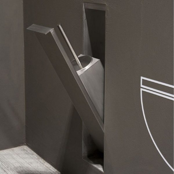 Antonio Lupi Sesamo 6 Encased Toilet Brush Holder