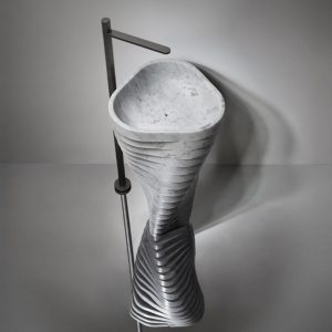 ANTONIO LUPI VORTICE FREESTANDING STONE SINK