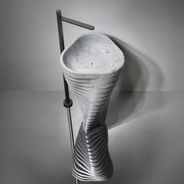 ANTONIO LUPI VORTICE FREESTANDING STONE SINK