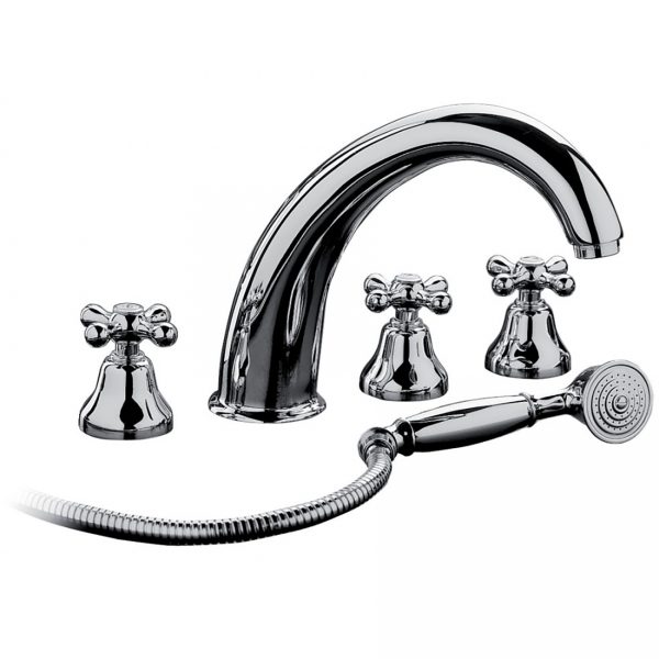 Bongio Classic Axel 5 Holes Deck Mounted Bathtub Group