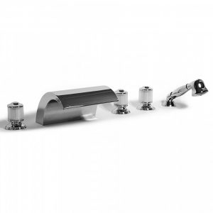 Bongio Classic Cristallo 5 Holes Deck Mounted Bathtub Group