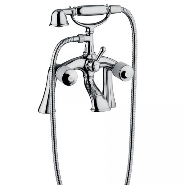 Bongio Classic Cristallo External Bath Group on Pillar