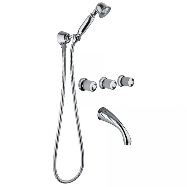 Bongio Classic Cristallo Wall Mounted Bath Group