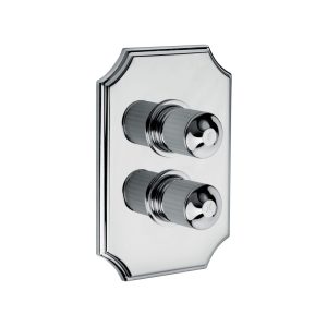 Bongio Classic Cristallo Wall Mounted Thermostatic Mixer with Diverter
