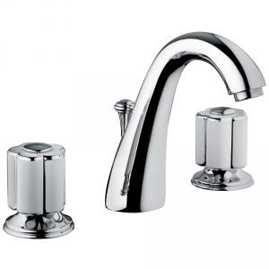 Bongio Classic Fleur Blanc & Noir 3 Holes Basin Group