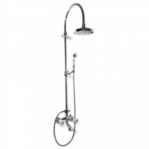Bongio Classic Fleur Blanc & Noir External Bath Group with Tube