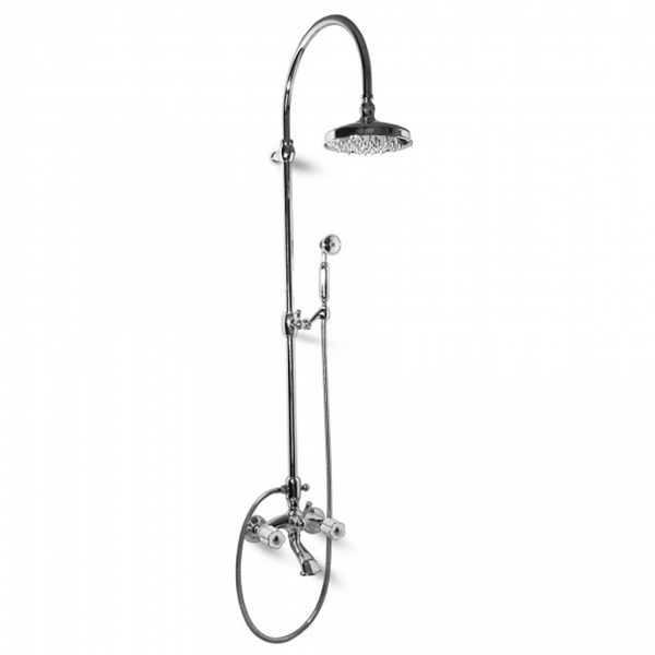 Bongio Classic Fleur Blanc & Noir External Bath Group with Tube