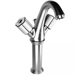 Bongio Classic Fleur Blanc & Noir Single Hole Basin with Extension