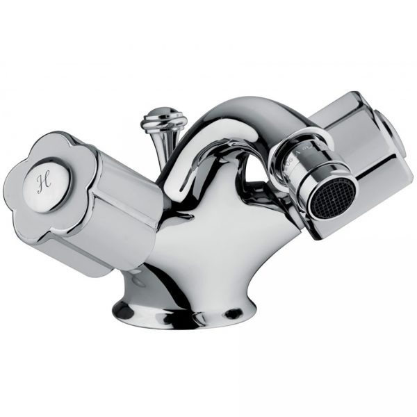 Bongio Classic Fleur Blanc & Noir Single Hole Bidet