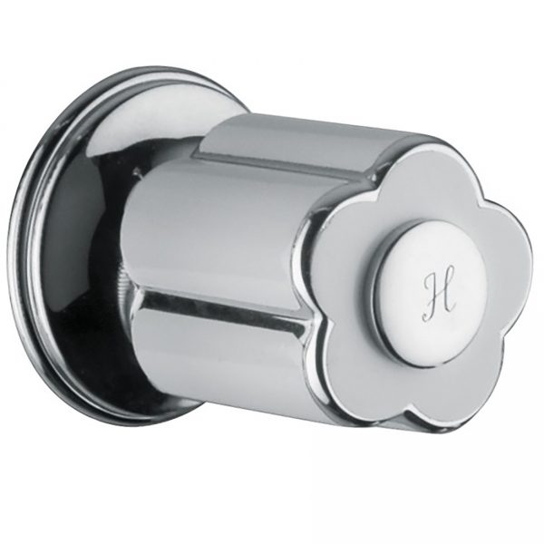 Bongio Classic Fleur Blanc & Noir Wall Mounted Tap