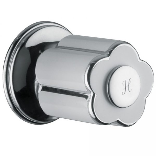 Bongio Classic Fleur Blanc & Noir Wall Mounted Tap
