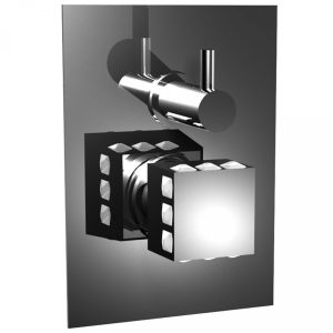 Bongio Pure Glam Wall Mounted Mixer with Diverter