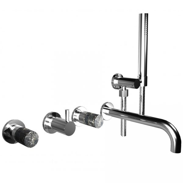 Bongio Style Aqua Wall Mounted Bath Group Marble