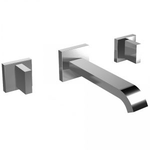 Bongio Style Domino Q 3 Holes Wall Mounted Basin Group