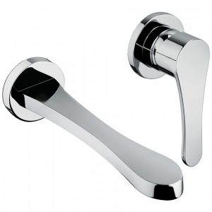 Bongio Style O'Clock Green Wall Mounted Basin Mixer