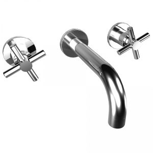 Bongio Style T Cross Wall Mounted Basin Group