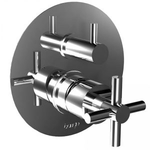 Bongio Style T Cross Wall Mounted Mixer with Diverter