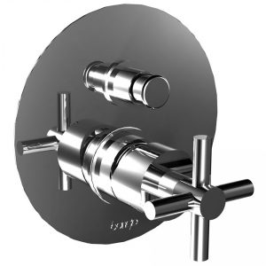 Bongio Style T Cross Wall Mounted Mixer with Diverter