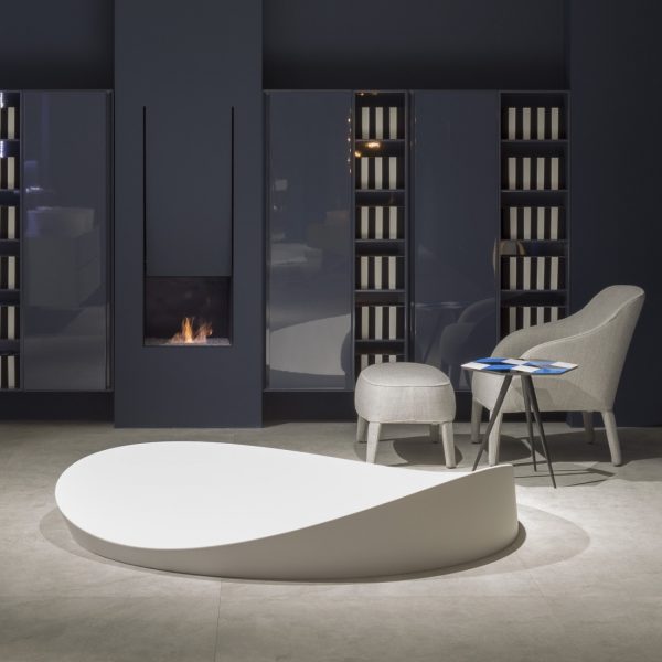 DUNE2 ANTONIO LUPI SEMI ENCASED ROUND CRISTALPLANT BATHTUB